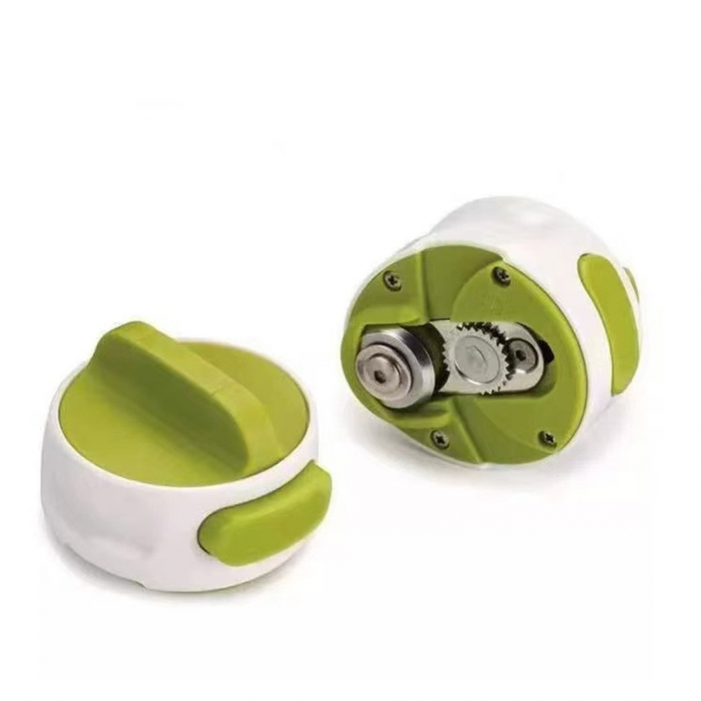 Desfacator manual de conserve si sticle, 6.8 x 4.8 cm, din abs + otel, verde/alb [4]