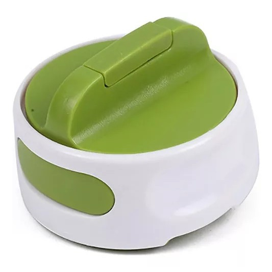Desfacator manual de conserve si sticle, 6.8 x 4.8 cm, din abs + otel, verde/alb [1]