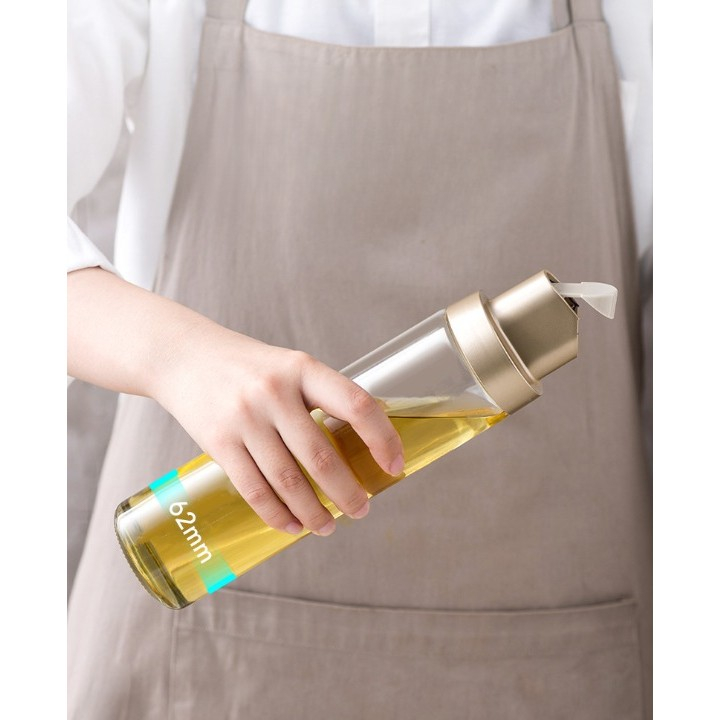 Dispenser pentru ulei, deschidere si inchidere automata a rezervorul, cu inductie gravitationala, 500 ml, 26.1x6.2x6.2cm, gri [6]