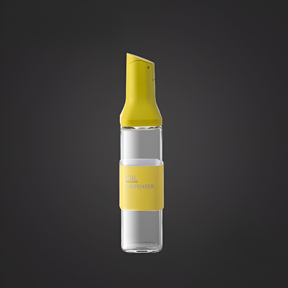 Dispenser pentru ulei, deschidere si inchidere automata a rezervorul, cu inductie gravitationala, 500 ml, 29.5x6x6 cm, galben [3]