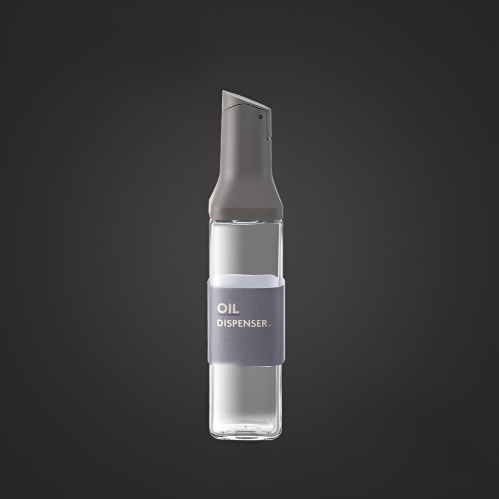 Dispenser pentru ulei, deschidere si inchidere automata a rezervorul, cu inductie gravitationala, 500 ml, 29.5x6x6 cm, gri [3]