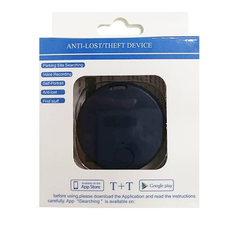 Dispozitiv anti pierdere inteligent, conexiune bluetooth, dispozitiv anti pierdere pentru accesorii, baterie si manual de utilizare incluse 38 x 38 x 7 mm, albastru inchis [3]