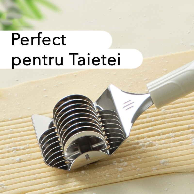 Dispozitiv de taiat taietei, din plastic cu inox razatoare, curatator de legume-fructe, maner anti alunecare, 22 x 6.5 cm alb [3]