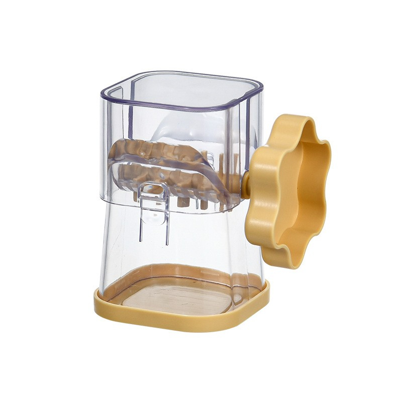Dispozitiv de zdrobit, pentru alune, nuci, ciocolata, manual, din abs, 10 x 7.2 cm, galben [1]
