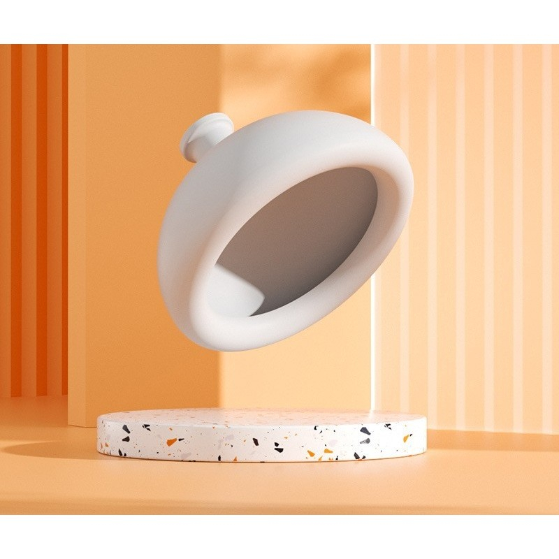 Dispozitiv terapeutic sputa, cupa pentru terapie toracica, dispozitiv de eructare, pentru adulti si copii, 10 x 6.5 cm, din silicon, alb [2]
