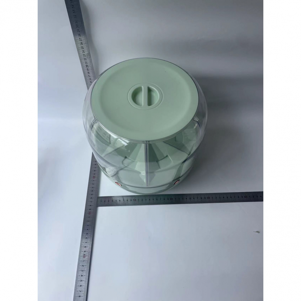 Dozator de cereale  rotativ 360, 6 compartimente, capacitate 6 l, rezistent la umezeala, inchidere etansa, verde deschis [7]