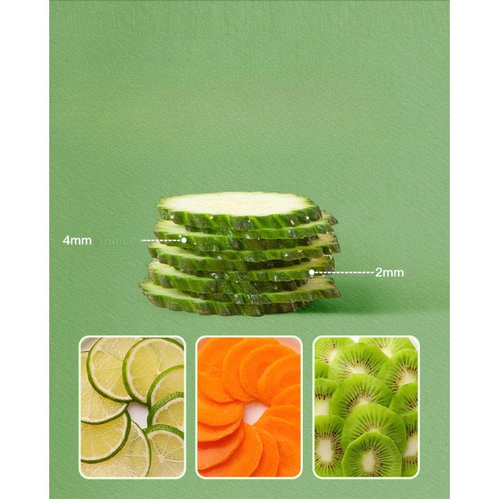 Feliator de legume multifunctional, taieturi diferite, razatoare pentru bucatarie, taietor de cartofi, presa manuala, pliabila, extensibila, pp pet, 23.5x9.5x5.5 cm, alb [8]