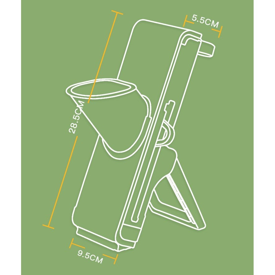 Feliator de legume multifunctional, taieturi diferite, razatoare pentru bucatarie, taietor de cartofi, presa manuala, pliabila, extensibila, pp pet, 23.5x9.5x5.5 cm, alb [13]