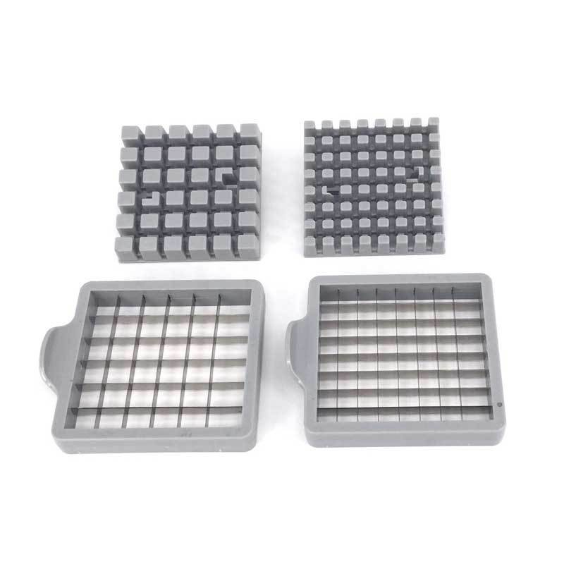 Feliator manual  pentru cartofi pai si legume, din inox, cu 2 dimensiuni de feliere, 25.5 x 11.7 cm, argintiu [9]