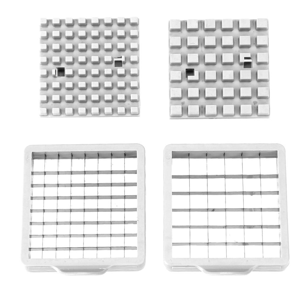 Feliator manual  pentru cartofi pai si legume, din inox, cu 2 dimensiuni de feliere, 25.5 x 11.7 cm, argintiu [2]