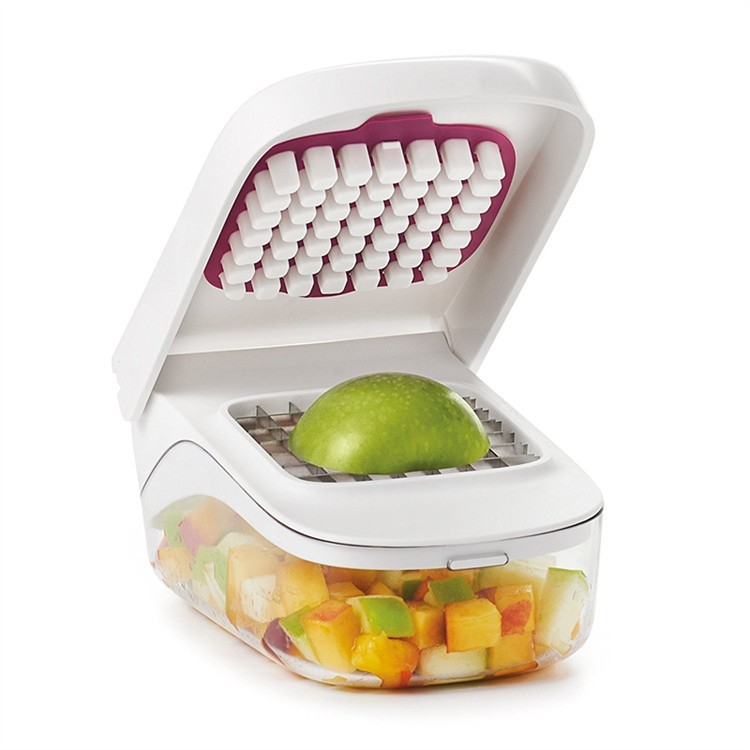 Feliator pentru legume, ustensila bucatarie, presa manuala pentru carfoi pai, multifunctional, 20x12.5x10 cm, abs, alb [7]