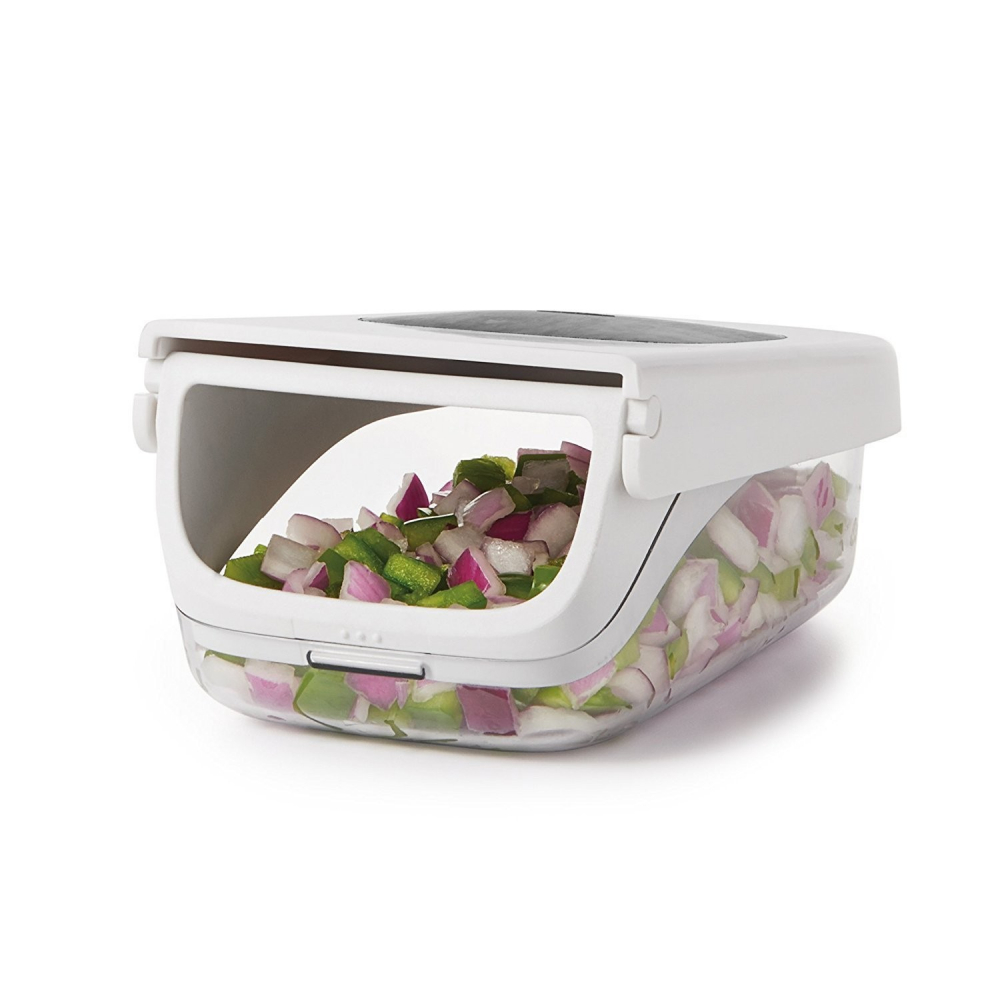 Feliator pentru legume, ustensila bucatarie, presa manuala pentru carfoi pai, multifunctional, 20x12.5x10 cm, abs, alb [4]