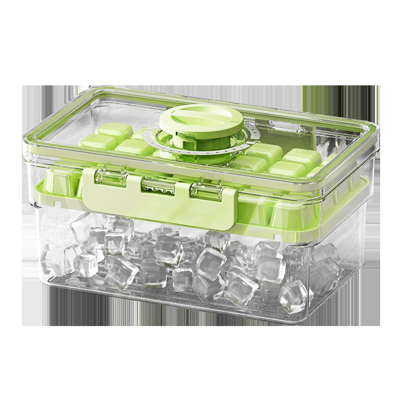 Forma de gheata, un strat, inchidere etans, din pp+pet, 19 x 12 x 9.5 cm, verde [4]