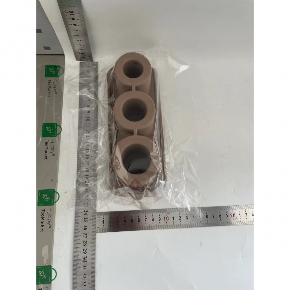 Forma pentru gheata, din silicon, cuburi de gheata, forme rotunde, inghetare rapida, 20.7 x 8.4 x 6.5 cm maro [2]
