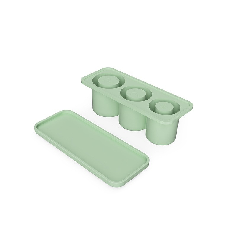 Forma pentru gheata, din silicon, cuburi de gheata, forme rotunde, inghetare rapida, 20.7 x 8.4 x 6.5 cm verde [1]