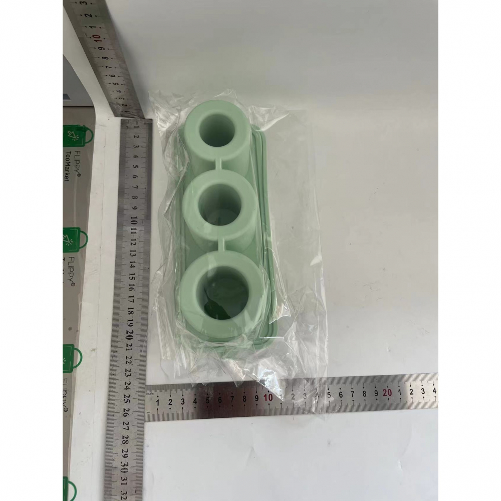 Forma pentru gheata, din silicon, cuburi de gheata, forme rotunde, inghetare rapida, 20.7 x 8.4 x 6.5 cm verde [4]