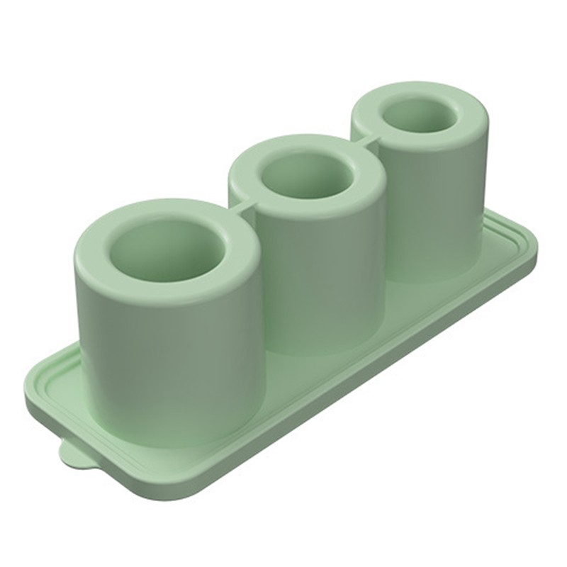 Forma pentru gheata, din silicon, cuburi de gheata, forme rotunde, inghetare rapida, 20.7 x 8.4 x 6.5 cm verde [3]