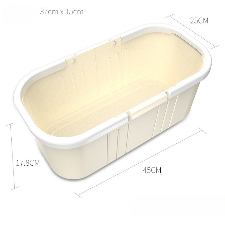 Galeata pentru mop plat, 45 x 25 x 17.8 cm, compatibilia cu mop, 37 x 15 cm, galben [2]