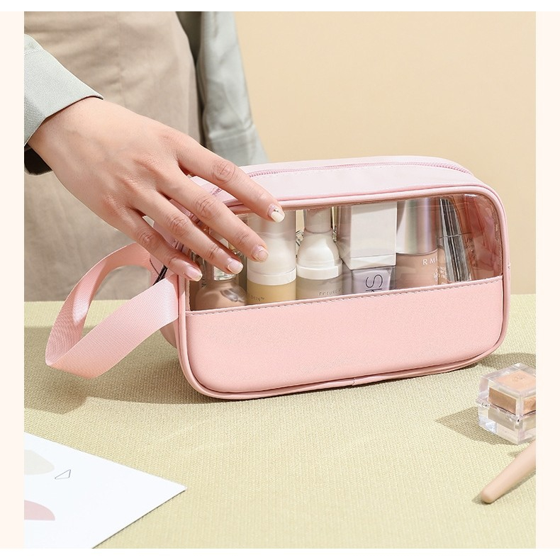 Geanta cosmetice  pentru voiaj sau organizare, 22 x 12 x 8 cm, roz [7]