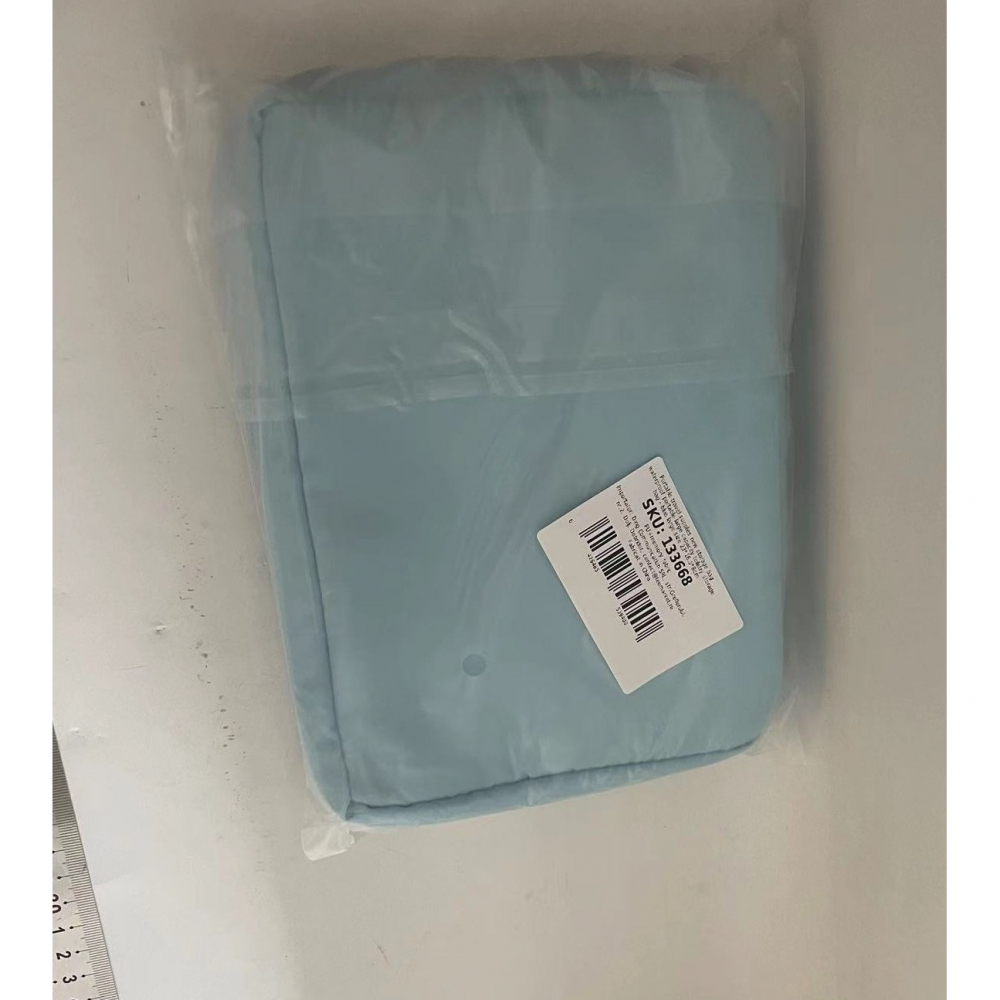 Geanta de calatorie, pentru cosmetice si articole de toaleta, material impermeabil, 2 in 1, portfard interior detasabil, 23 x 16 x 8 cm, albastru [4]
