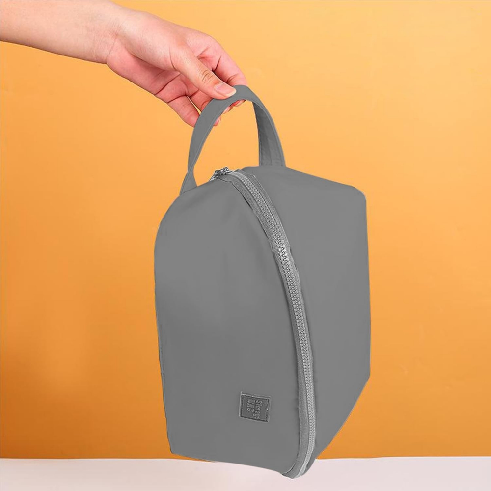 Geanta de depozitare 3 in 1, portabila, pentru lenjerie, sutiene si sosete, multi-functionala, pentru bagaj, calatorii si afaceri, 23 x 13 x 13, gri [3]