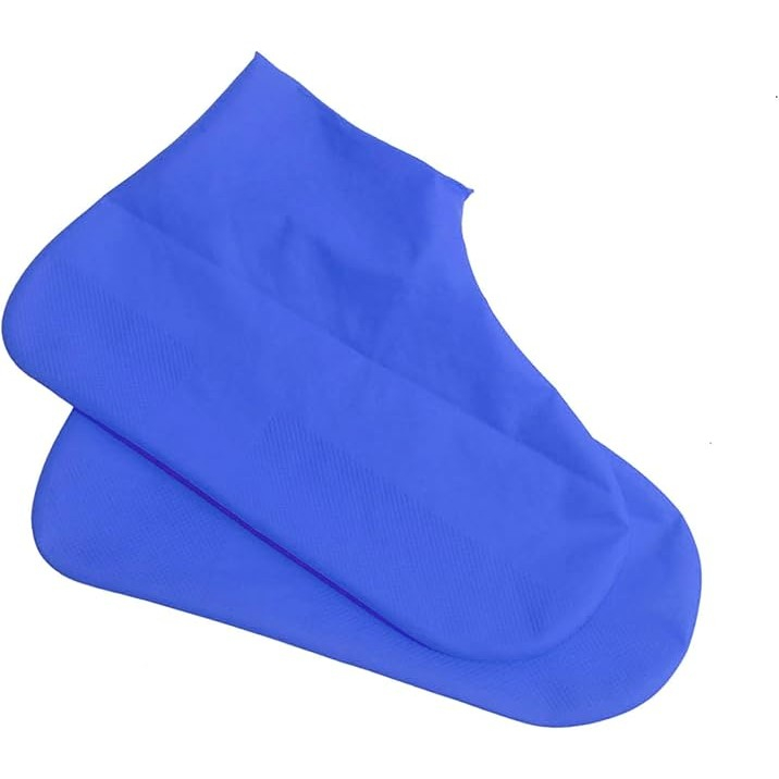 Husa incaltaminte, impermeabila, antiderapanta, din latex, 13 x 13 x 2 cm, marime l 41-47 cm, albastru [1]