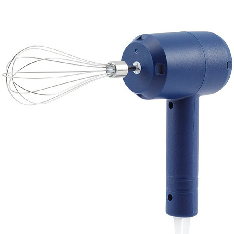 Mixer electric fara fir, pentru uz casnic, pentru oua smantana frisca, maner plastic, usor de utilizat si depozitat, 3 accesorii, albastru inchis [1]