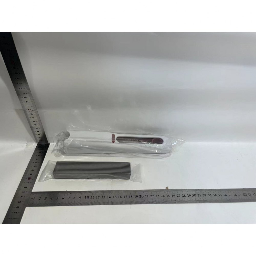 Mop de mana  mini-portabil, cu sistem de stoarcere, dispozitiv de curatat manual, cu burete absorbant, material pva, multisuprafete si geamuri, 29.5 x 15.5 cm, alb [13]