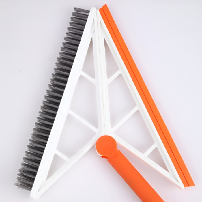 Mop multifunctional, portocaliu, cu racleta din silicon, maner telescopic, curatarea eficienta a tuturor suprafetelor [6]