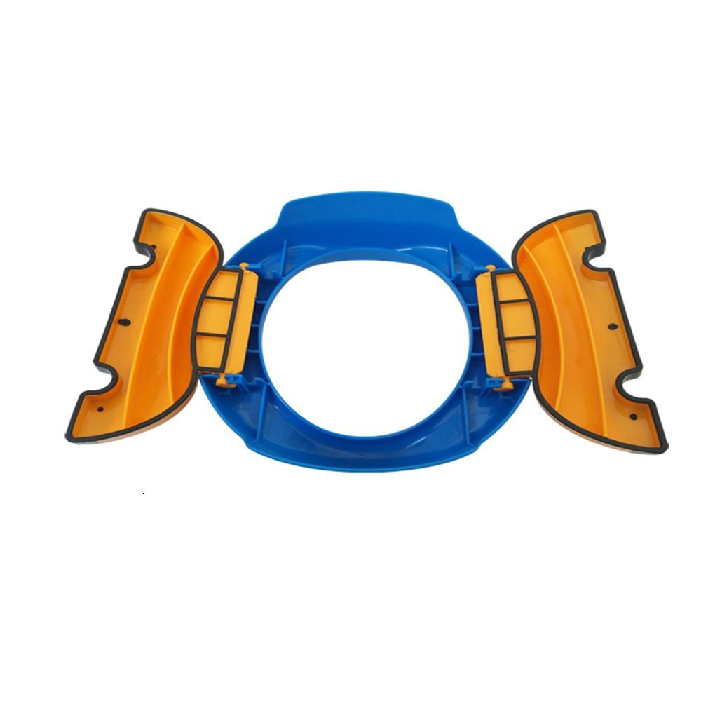 Olita portabila 2 in 1, olita + capac de toaleta, din plastic, diametru 21 cm, albastru [9]