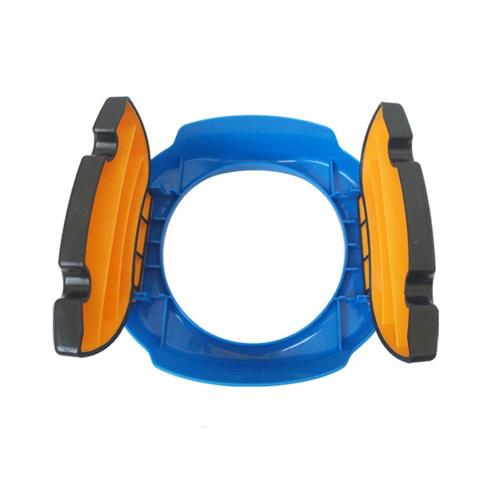 Olita portabila 2 in 1, olita + capac de toaleta, din plastic, diametru 21 cm, albastru [10]