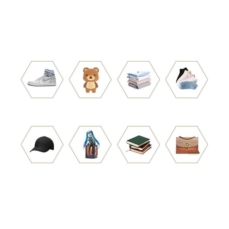 Organizator de pantofi, din pp+abs, usa frontala magnetica, rezistenta la praf, anti-oxidare, utilizare multipla, 36 x 28 x 21 cm, gri transparent [5]