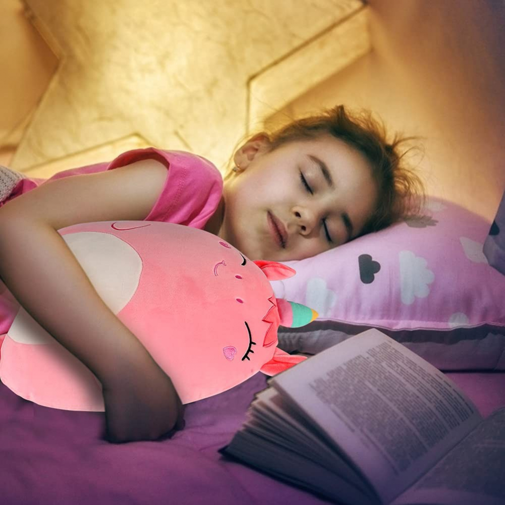 Patura 2in1 pentru pat sau canapea, model jucarie unicorn cu spatiu de depozitare patura, microfibra, 1x1.7 m, roz [3]