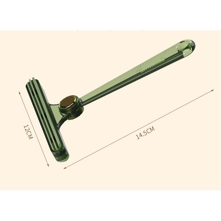 Perie de indepartare a scamelor, pentru haine si par de animale, cu doua fete, manual, multifunctional, 12x14.5 cm, accesoriu pentru casa, verde [4]