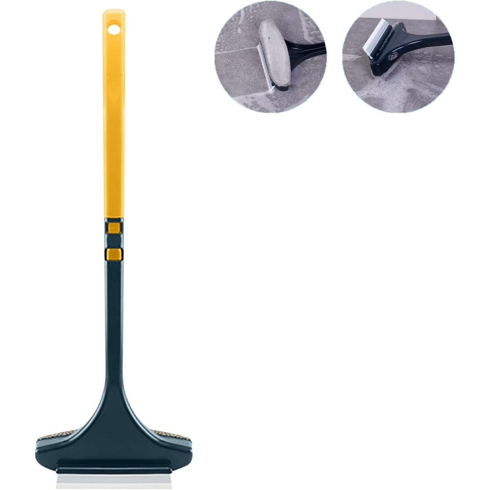 Perie de spalat si curatat geamuri, pentru plase si suprafete diverse, 46x16x5 cm, verde-galben [3]