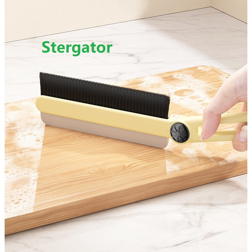Perie multifunctionala si stergator, pentru spatii greu accesibile, 24.7 x 4.5 cm, alb laptos [8]