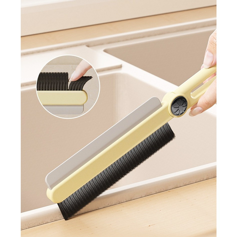 Perie multifunctionala si stergator, pentru spatii greu accesibile, 24.7 x 4.5 cm, alb laptos [7]
