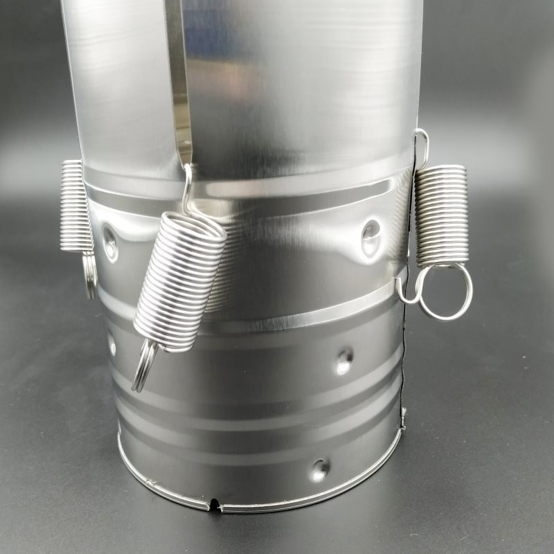 Presa din inox  pentru preparat sunca presata, cu capac, dimensiune reglabila in 3 trepte, 15 x 15 x 18 cm, argintiu [3]