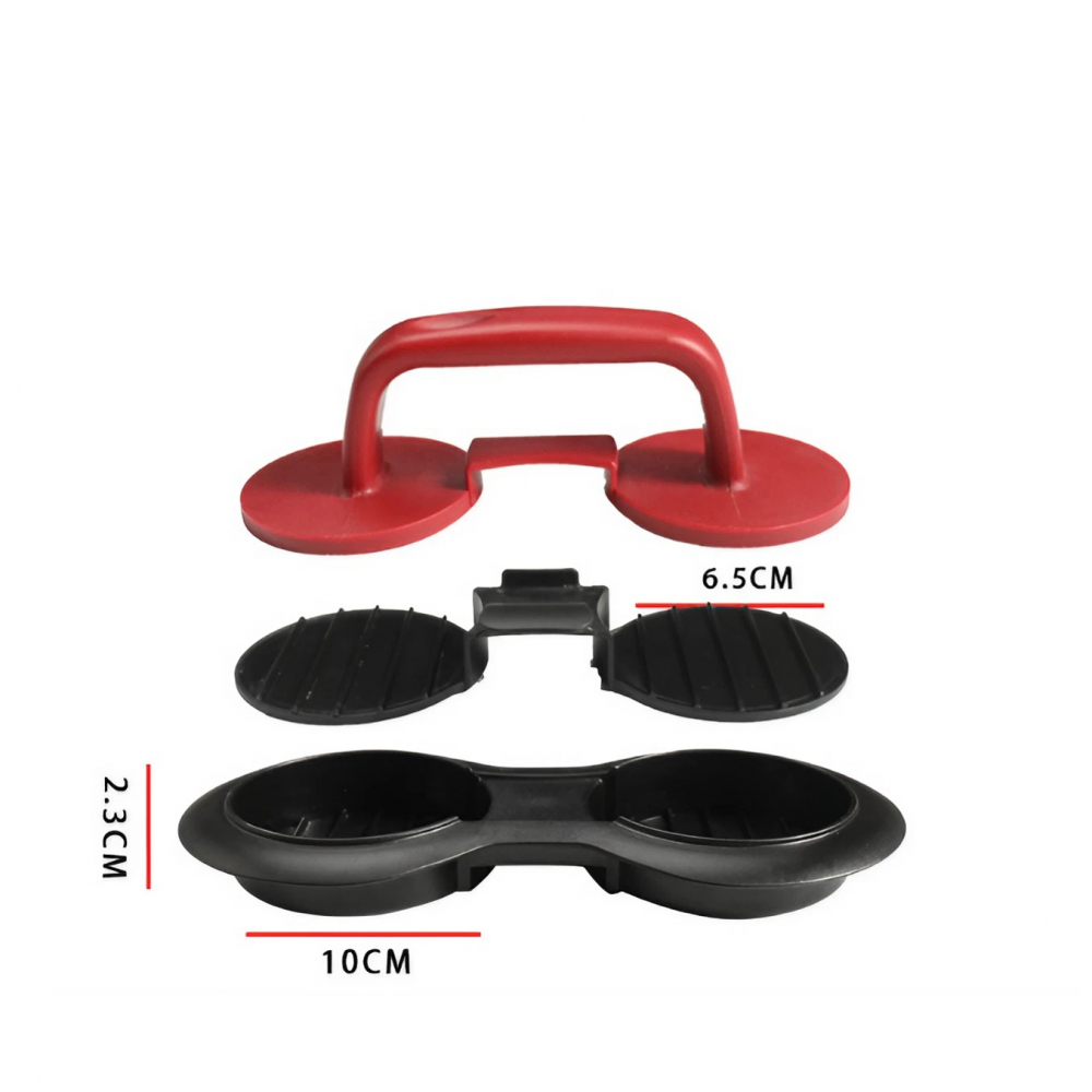 Presa dubla pentru hamburgeri 2 in 1, forma si presa, cu maner, material abs, 20x10 cm, 140 g, negru [5]