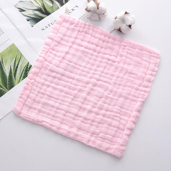 Prosop absorbant, din bumbac, 6 straturi, 30 x 30 cm, roz [5]
