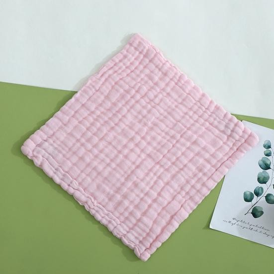 Prosop absorbant, din bumbac, 6 straturi, 30 x 30 cm, roz [4]