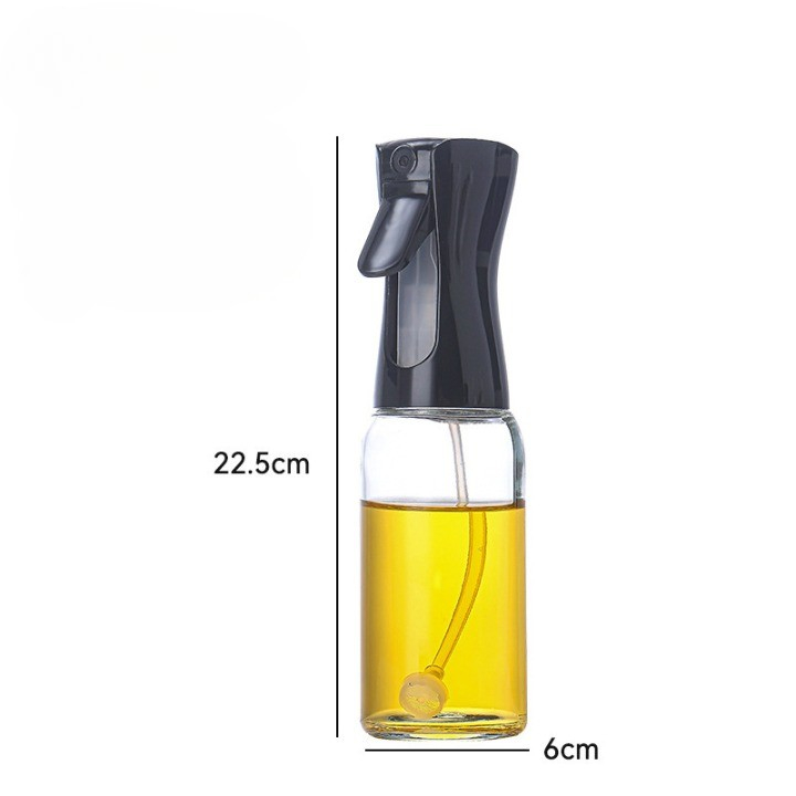 Pulverizator pentru ulei, otet sau alte lichide, reincarcabil, multifunctionale, capacitatea 200 ml, material plastic, culoare negru [3]