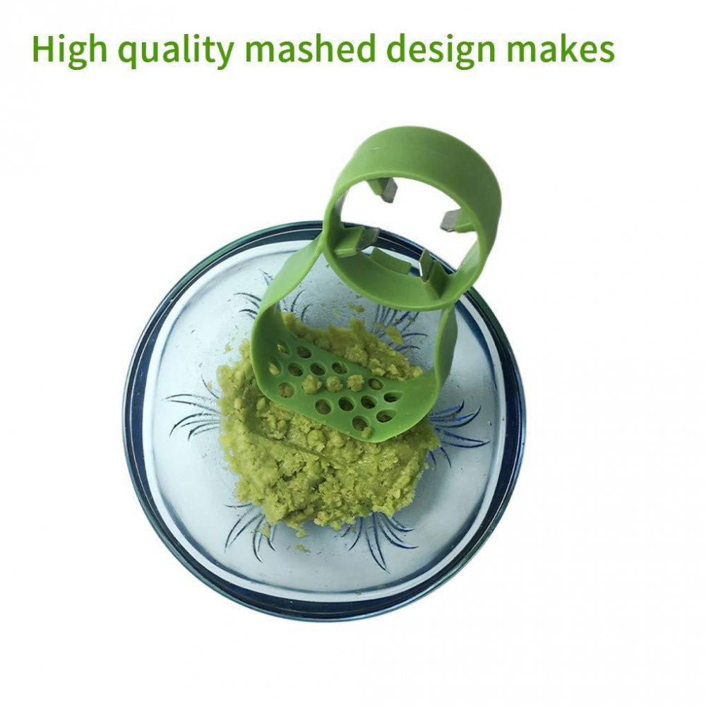 Recipient de depozitare avocado 5in1, etans, pentru frigider, din plastic, dispozitiv de taiat, curatat, feliat, 15x4.5x7 cm, gri [9]