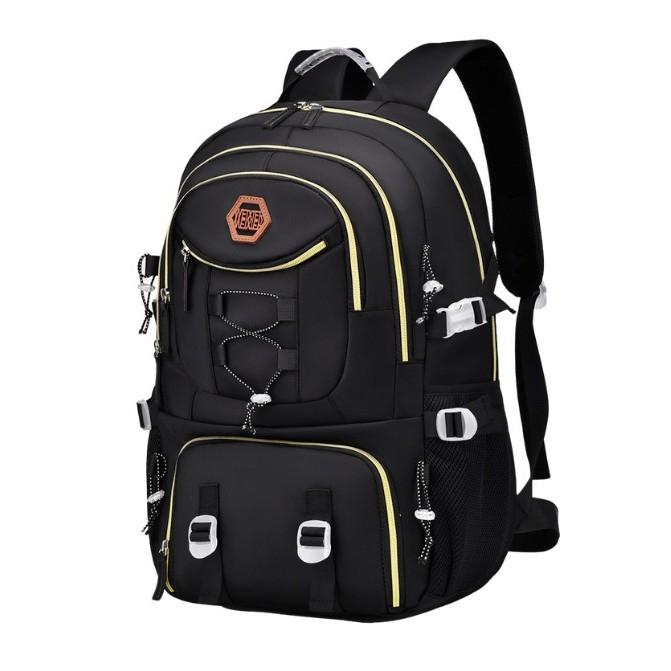 Rucsac multifunctional pentru calatorie, pentru alpinism, voiaj, drumetii, din panza oxford, 34x16x52 cm, negru [5]