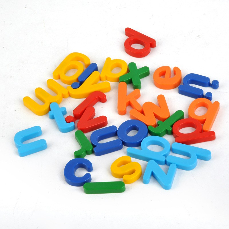 Set 26 litere, magnetice, pentru frigider, din plastic, +3 ani, 13 x 18 x 14 cm, multicolor [6]