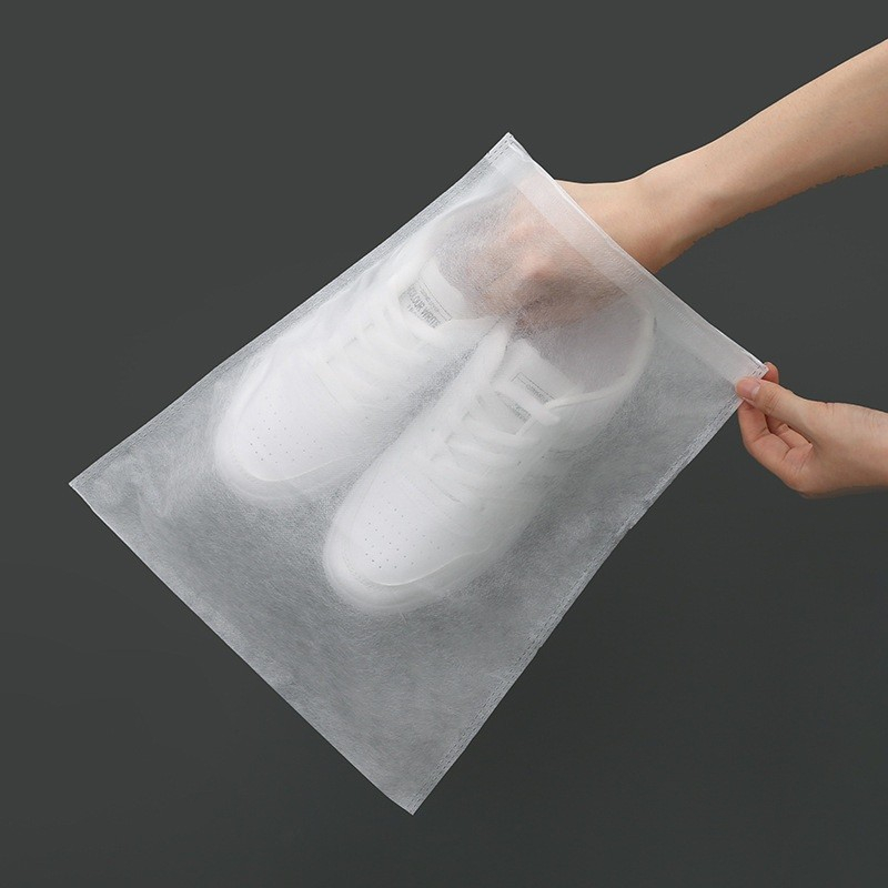 Set 50 de saci de depozitare incaltaminte, de protectie, pentru voiaj, netesut, rezistenti la praf, protectie solara, anti-ingalbenire, 38x32 cm, marime medie, transparent [8]