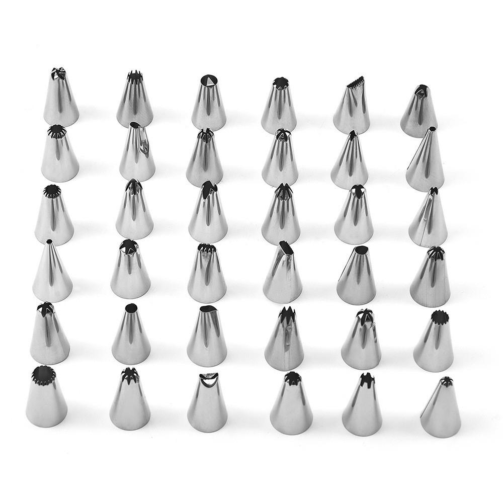 Set 55 piese ustensile pentru ornare prajituri, din plastic si otel inoxidabil, multicolor [9]