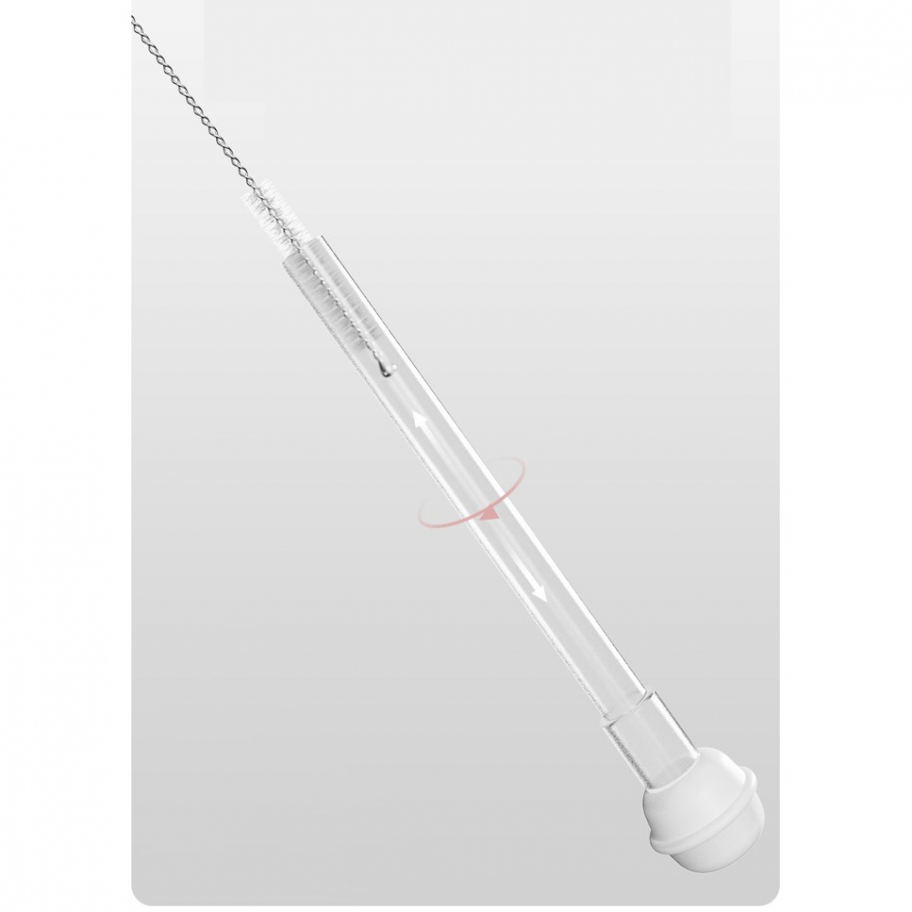 Set 7 piese de spalat/uscat biberoane, portabil, peri de silicon, pentru tetine, suzete, biberoane, paie, cutie inclusa, 20 x 9.5 cm, roz [4]