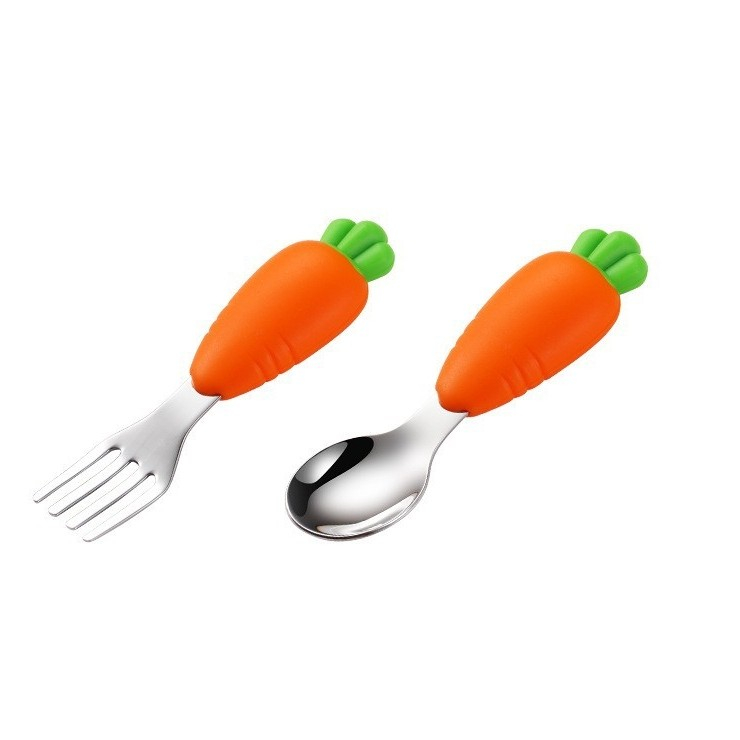 Set diversificare bebelusi  din silicon, 26 x 15 cm, 1 farfurie compartimentata in forma de iepure, lingurita si furculita, pai, perie pai, fara alergeni, ventuza fixare,  forma creativa,  bleumarin [4]