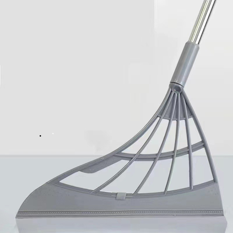 Set matura, faras cu coada si matura silicon, pentru uz casnic, plastic/otel, gri, 90 x 72 x 100 cm [2]